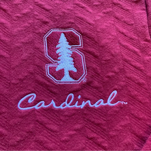 Stanford Champion Quarter Zip Red Sweatshirt Cardinals College University - Picture 6 of 7
